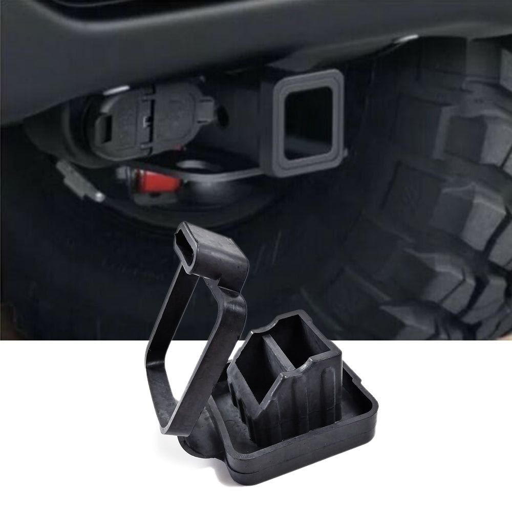 2'' Towing Trailer Hitch Receiver Tube Cover Rubber Plug for Jeep Wrangler  JK JL